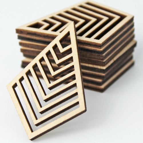 Unfinished wood cutout diamond - unfinished,