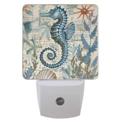 Nautical sea horse - sea, night