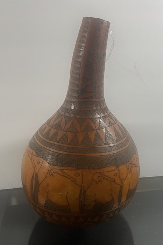 Hand carved calabash - hand,