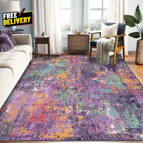 5x7 washable area rug - 5x7, non-slip