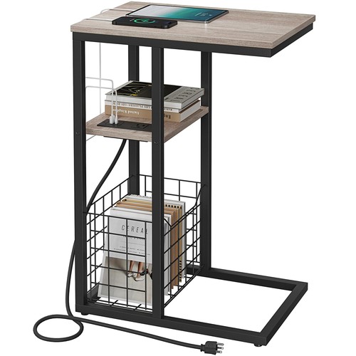 Shaped end table with - c,