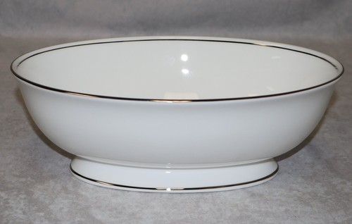 Lenox federal platinum oval - platinum, 9"