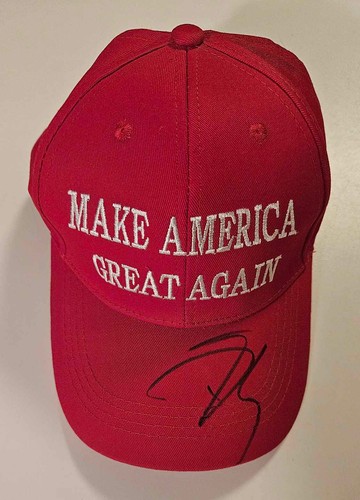 Donald trump signed hat - trump,
