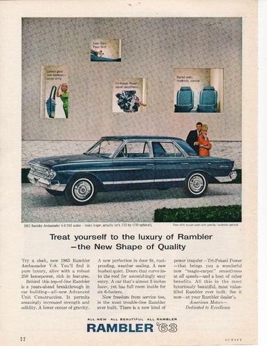 Magazine 1963 rambler - ad,