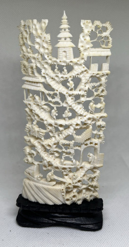 Vintage hand carved - vintage, openwork
