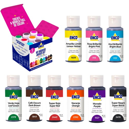 Enco food coloring gel set - food,