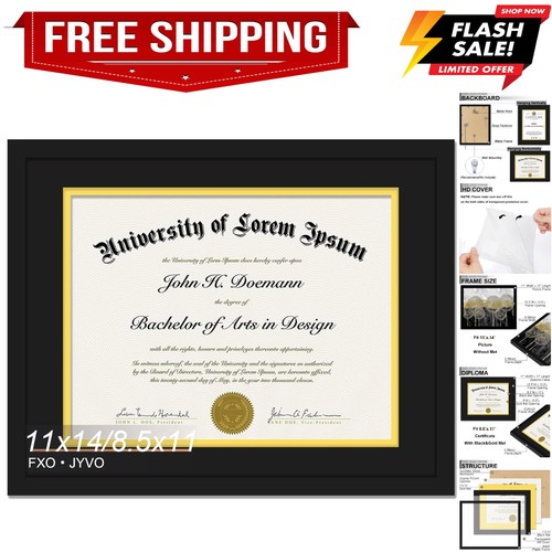 Black 11x14 diploma frame - diploma,