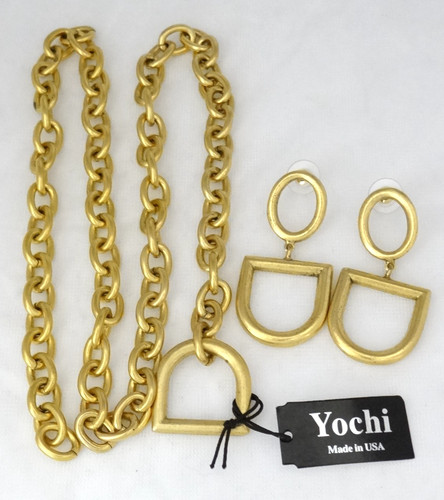 Yochi gold tone statement - yochi,