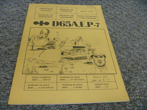 Komatsu d65a d65e - komatsu, d65e-7