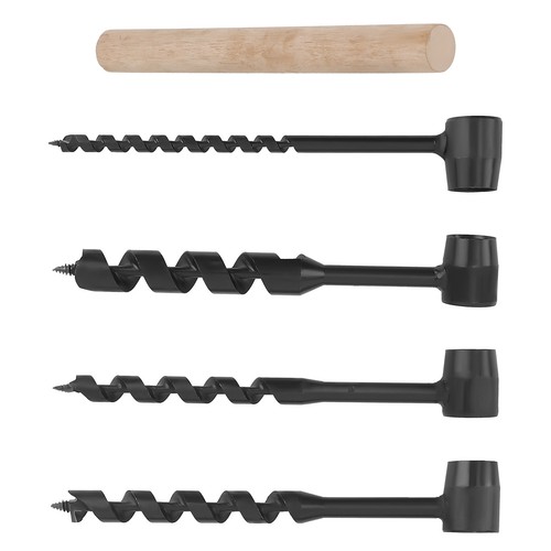 Pcs hand auger wood - 4, drill