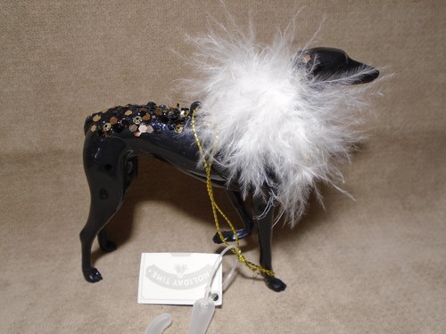 Fancy black greyhound whippet - fancy,