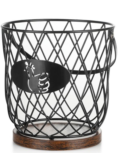 Round egg basket for gathering - egg,