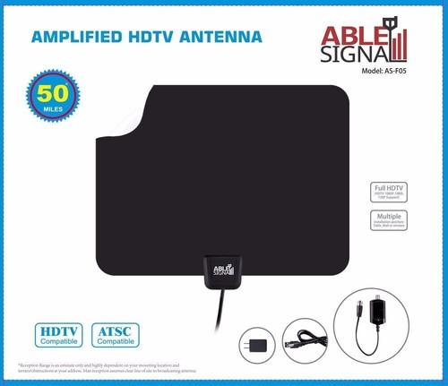 Thin flat digital antenna - thin,