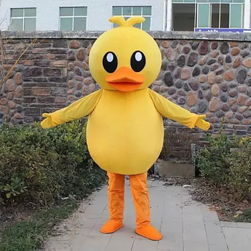 Little yellow duck mascot - little,