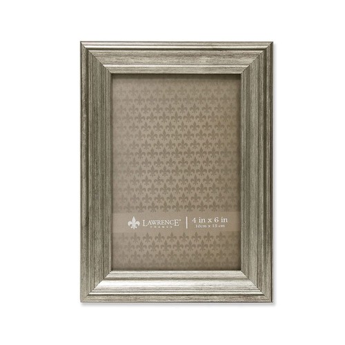 Silver photo picture frame - silver, 4x6