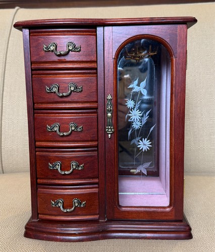Tabletop mahogany jewelry - mahogany,