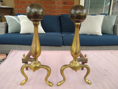 Vintage brass cannonball hand - cannonball,