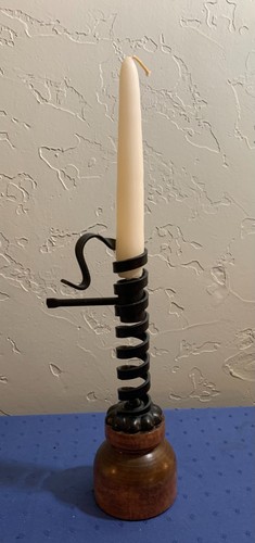 Vintage courting candle holder - candle,