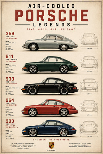 Air cooled porsche - air-cooled, legends