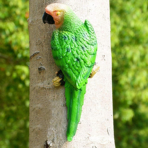 Bright resin parrot - parrot, statues