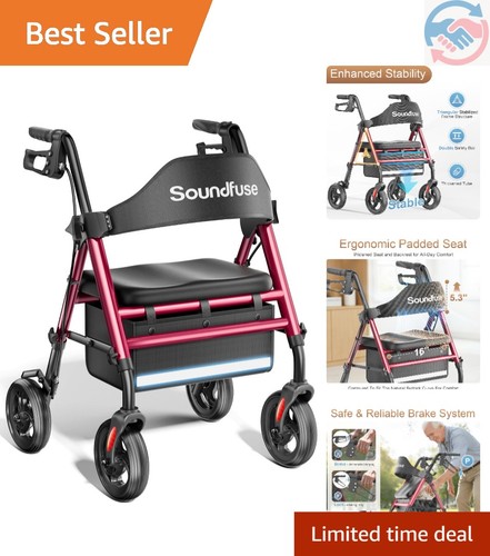 Portable rollator walker with - rollator,