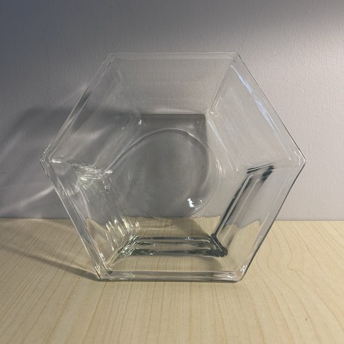 Clear glass hexagon shaped - hexagon,