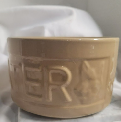 Vtg mason cash tan pottery - vtg,