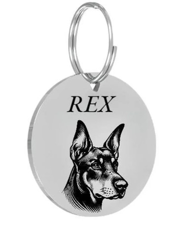 German pinscher pet tags - pinscher,
