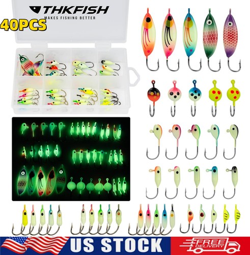 40pcs ice fishing lures - ice,
