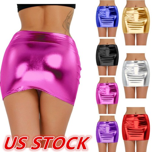Women pvc leather mini - us,