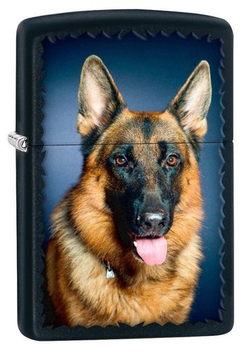 Zippo german shepherd portrait - german,