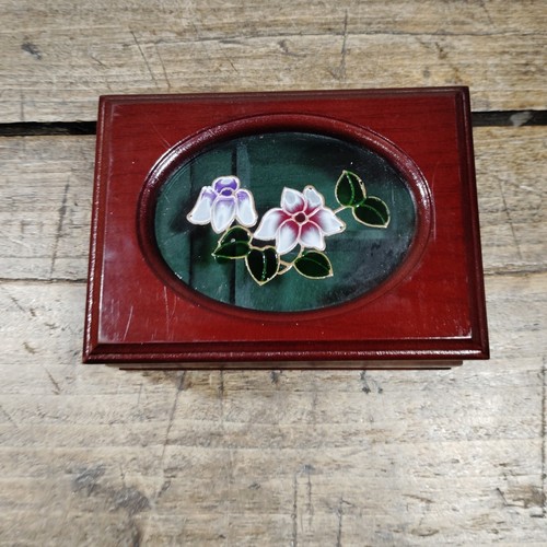 Vintage small wooden mahogany - small,