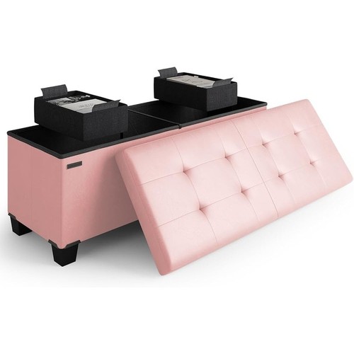 Tufted storage ottoman - tufted, bench