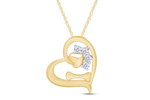 6ct diamond heart with dog - diamond,