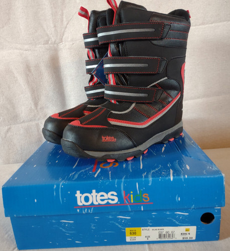 New boys totes silas black - boys, red
