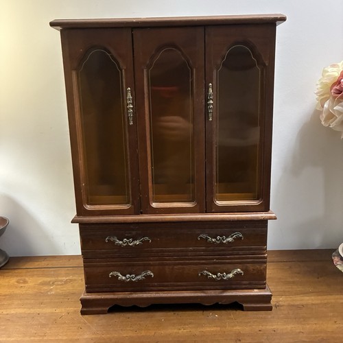 Vintage mcm large wood cabinet - mcm,