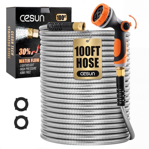 100 metal garden hose - hose, with