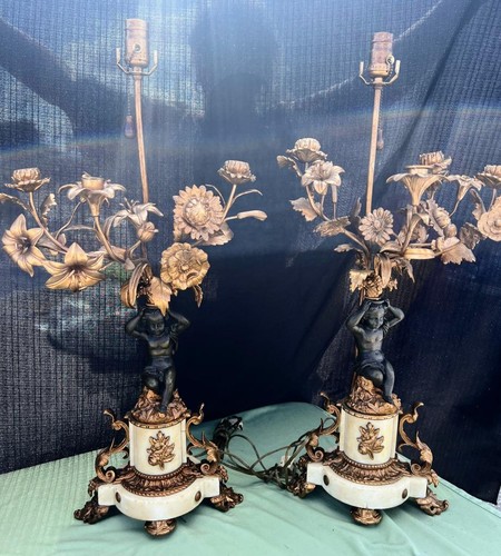 Large pair two - two, putti