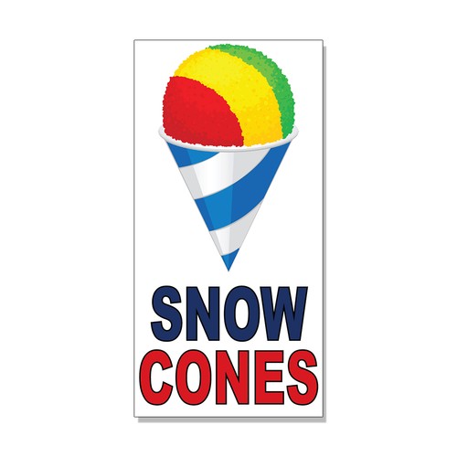 Snow cones blue red - snow,