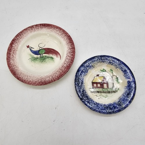 Pair vintage spatterware - pair,