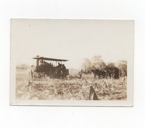 Antique snapshot photo steam - photo,