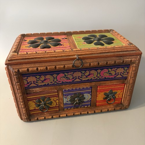 Vintage carved wooden spice - carved,