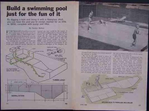 Fiberglass ground swimming - fiberglass, in-ground