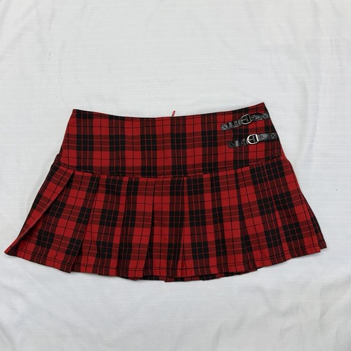 Abbey dawn plaid pleated - pleated, mini