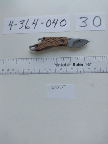Rare kershaw cinder 1025cu top - 1025cu,