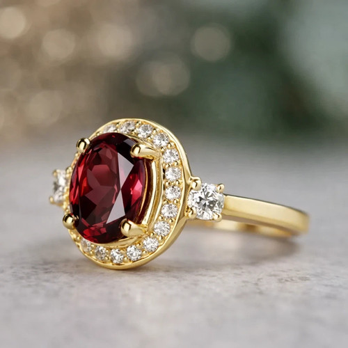Oval cut natural ruby - 2.76,