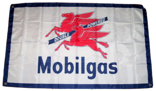 Mobilgas sign flag - 3'x5',