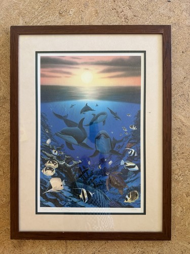 Framed 2014 signed wyland - framed,