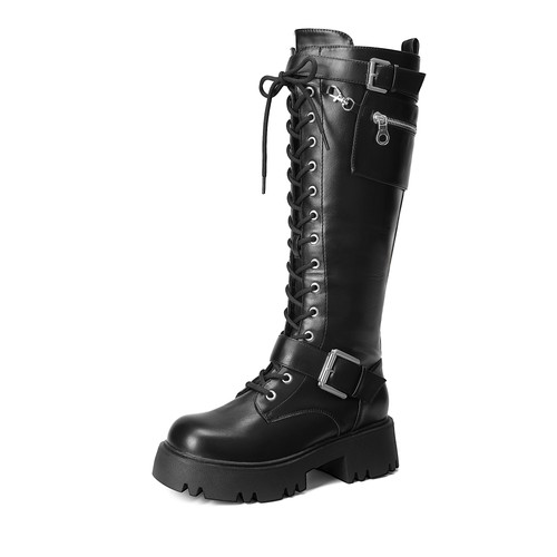 Women combat knee - women, boots