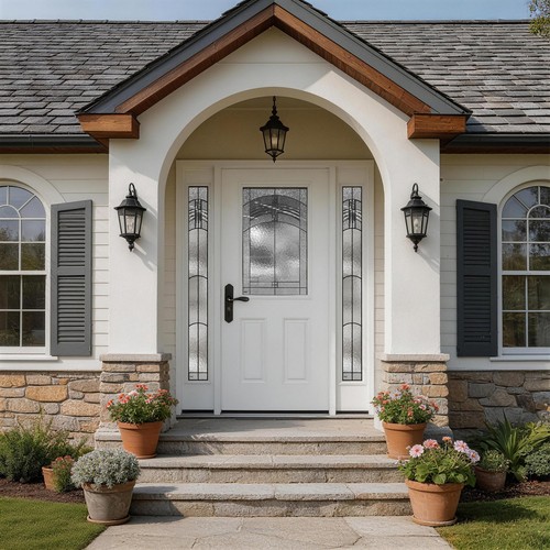60x80 white fiberglass front - fiberglass,